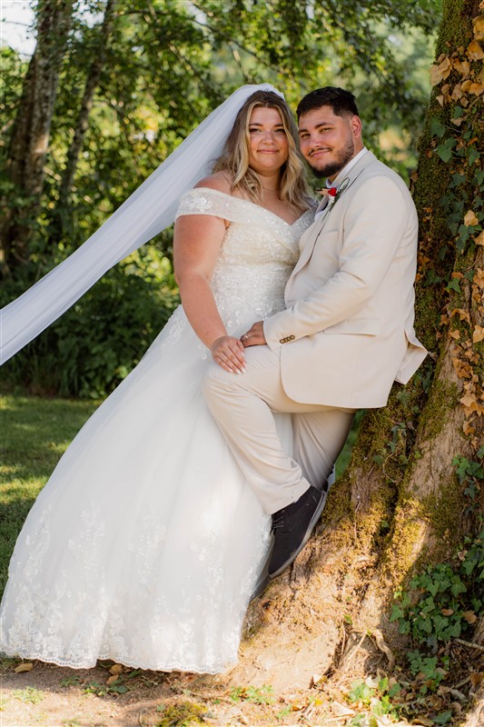 Photo couple mariage chateau beausejour