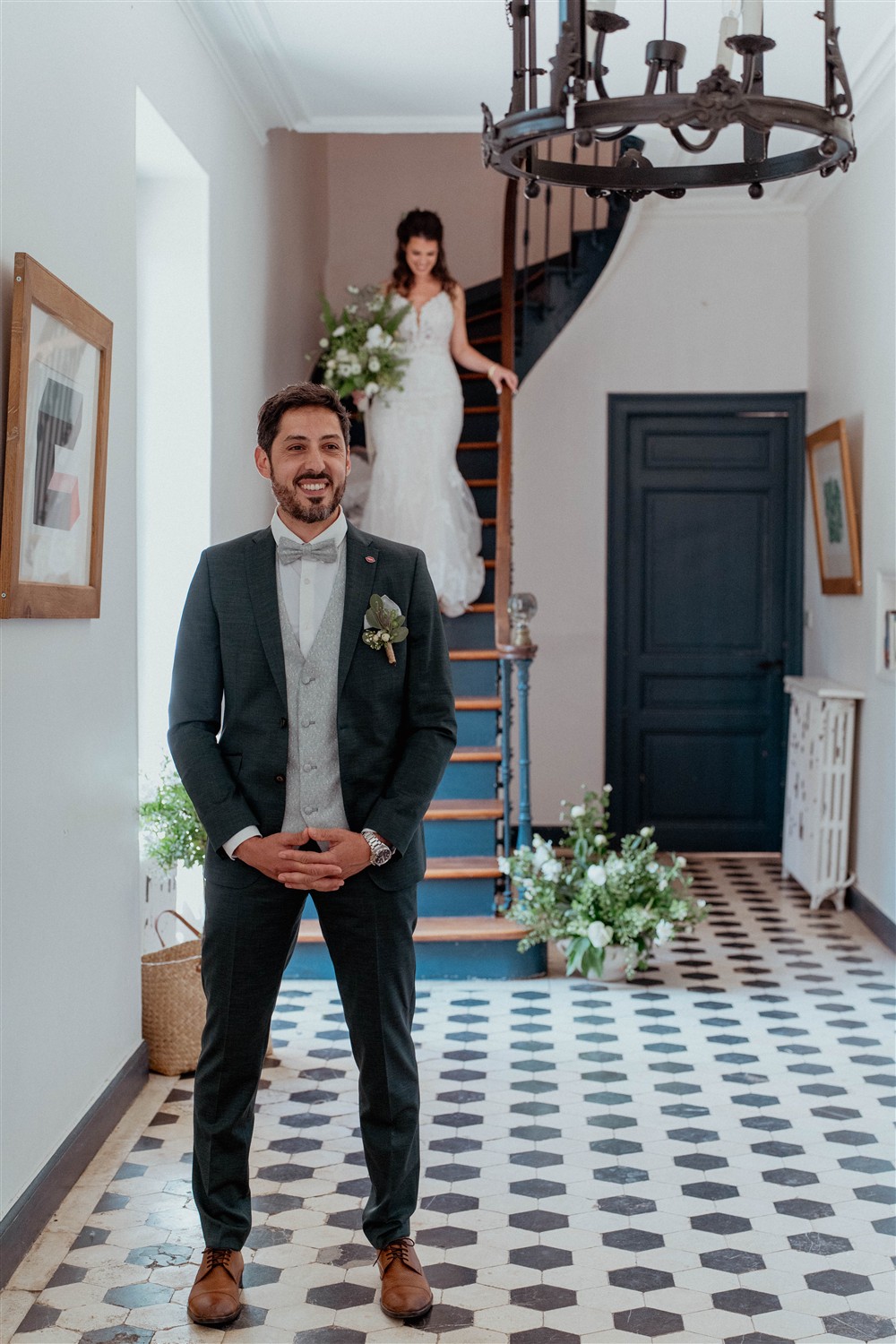 First look mariage dans un domaine