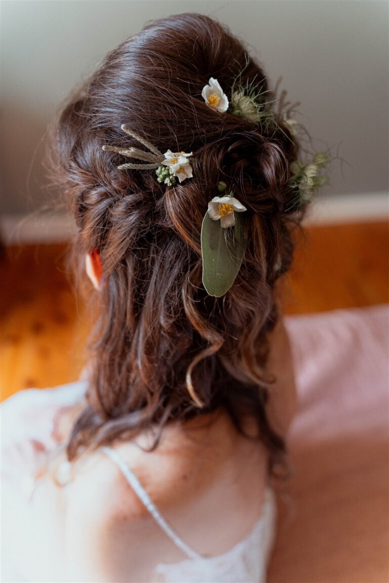 Coiffure photographier lors d'un mariage